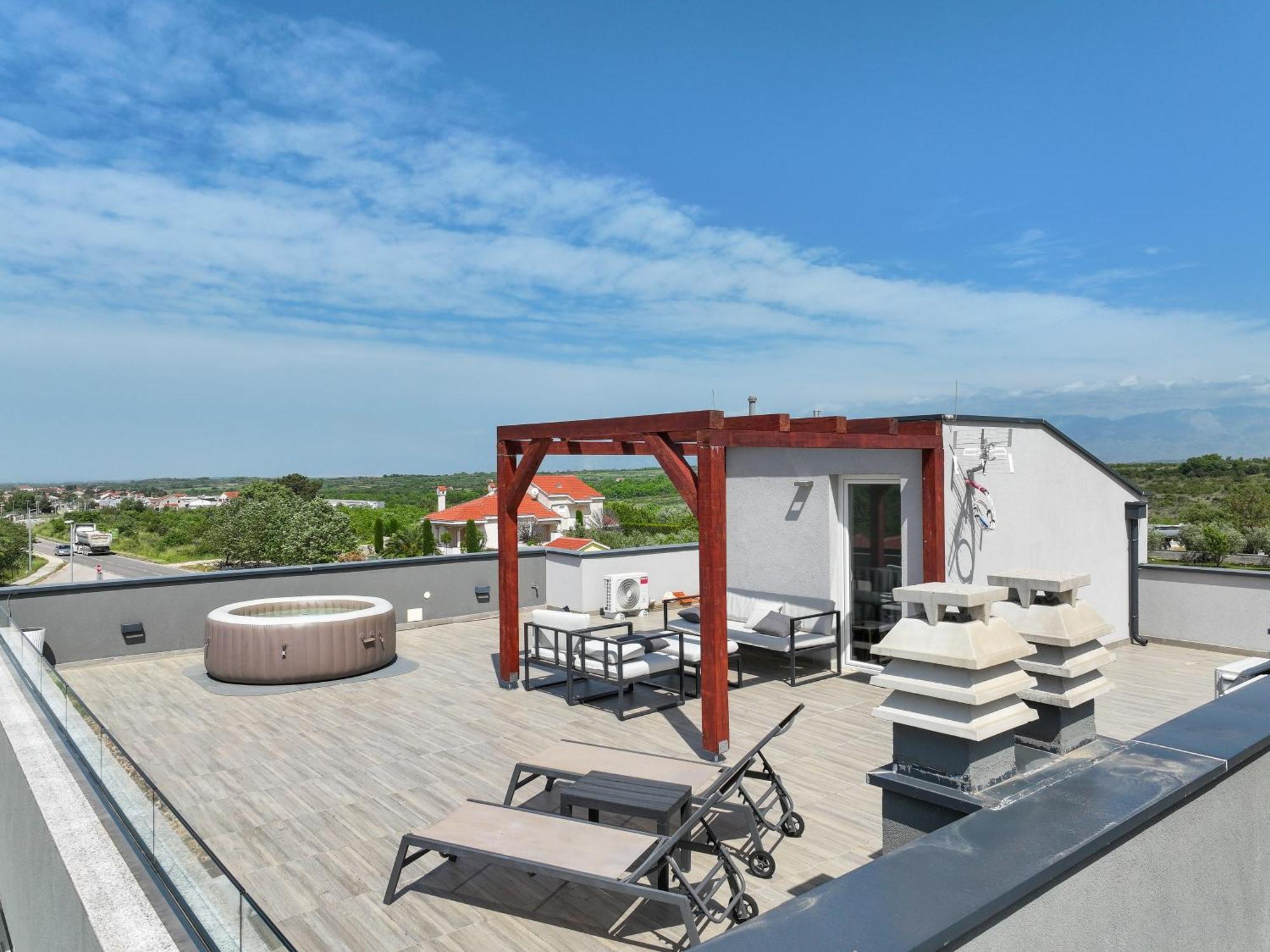 Villa Tia With Heated Pool & Jacuzzi Murvica  Екстер'єр фото