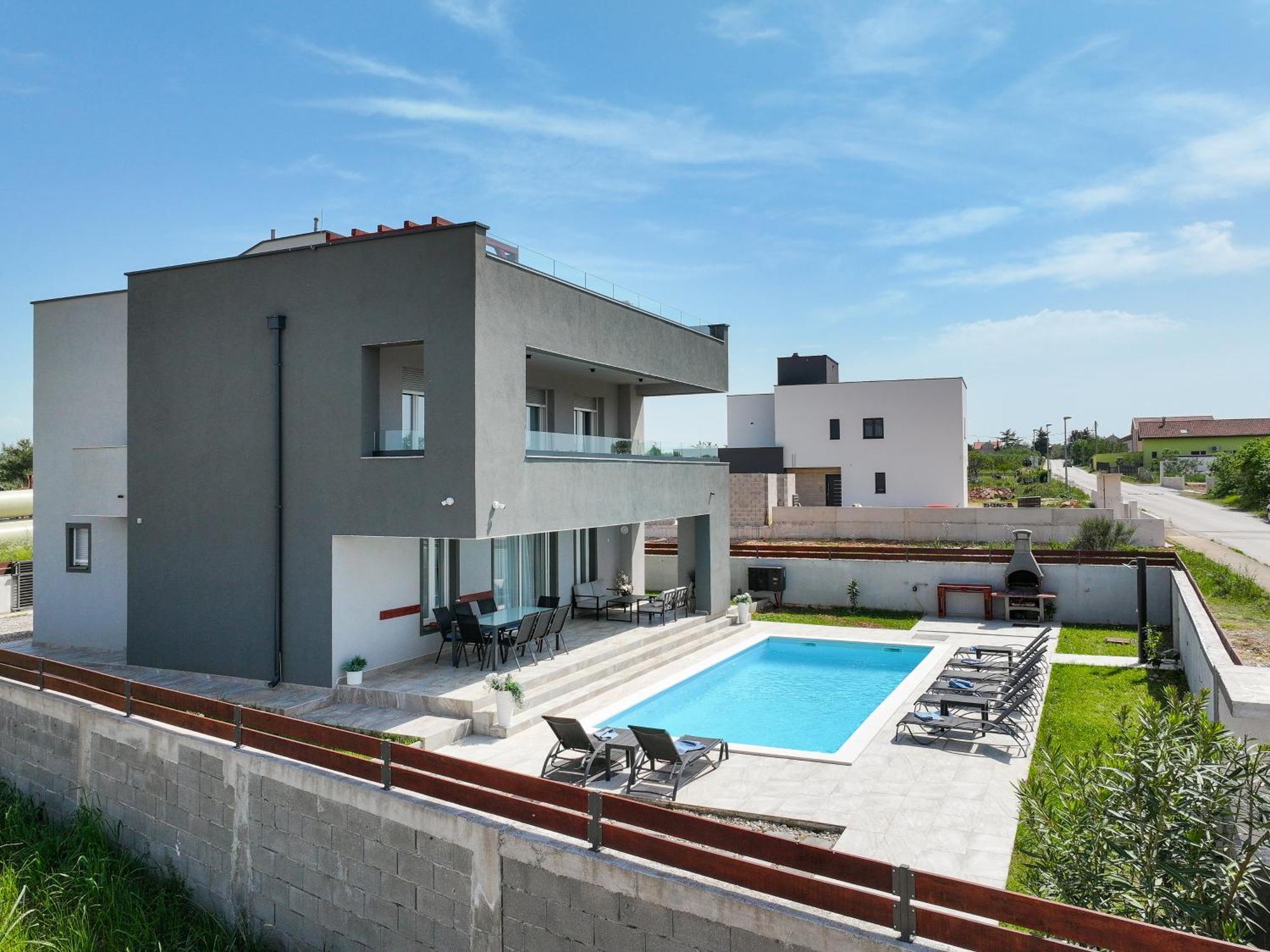 Villa Tia With Heated Pool & Jacuzzi Murvica  Екстер'єр фото